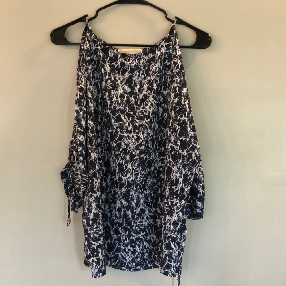 Michael Kors blue marble top